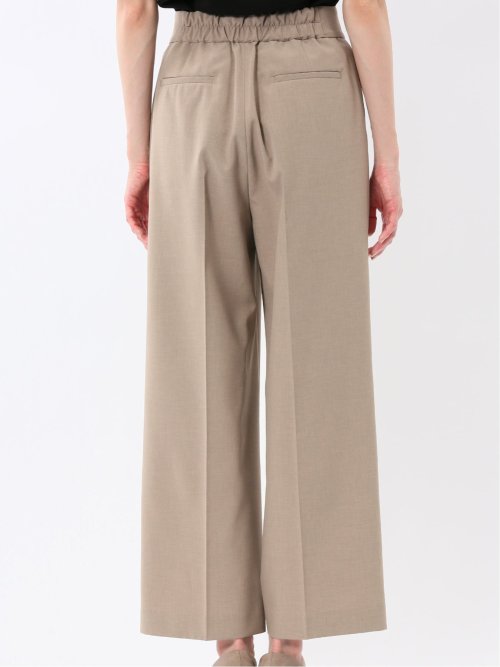ウェザークロス ワイドパンツ ベージュ(セットアップ可能)