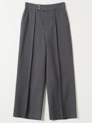 ウェザークロス ワイドパンツ グレー