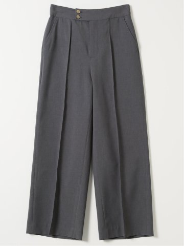 ウェザークロス ワイドパンツ グレー