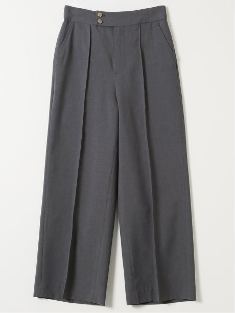 ウェザークロス ワイドパンツ グレー