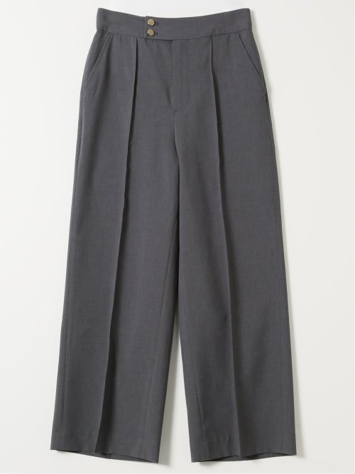 ウェザークロス ワイドパンツ グレー