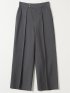 ウェザークロス ワイドパンツ グレー