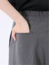 ウェザークロス ワイドパンツ グレー
