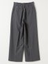 ウェザークロス ワイドパンツ グレー