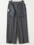 ウェザークロス ワイドパンツ グレー