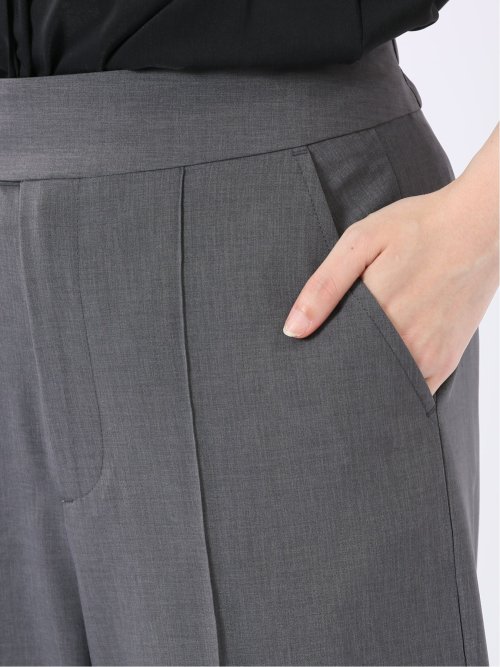 ウェザークロス ワイドパンツ グレー