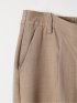 ストレッチ ウォッシャブル D管付き ラップ パンツ ベージュ