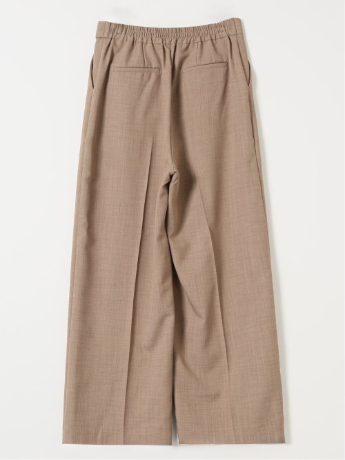 ストレッチ ウォッシャブル D管付き ラップ パンツ ベージュ