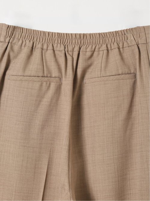 ストレッチ ウォッシャブル D管付き ラップ パンツ ベージュ