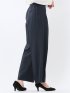 ストレッチ ウォッシャブル D管付き ラップ パンツ 紺