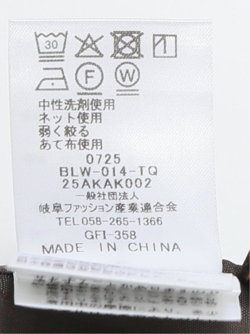 ウォッシャブル クリアツイル ビスチェ こげ茶(セットアップ可能)