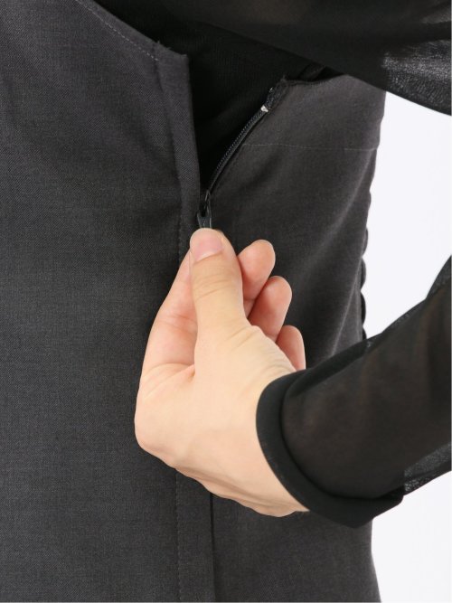 ウォッシャブル クリアツイル ビスチェ グレー(セットアップ可能)