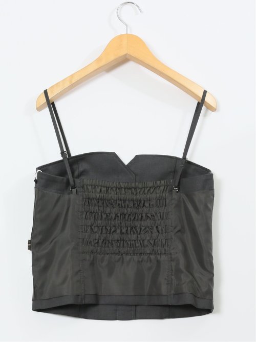 ウォッシャブル クリアツイル ビスチェ グレー(セットアップ可能)