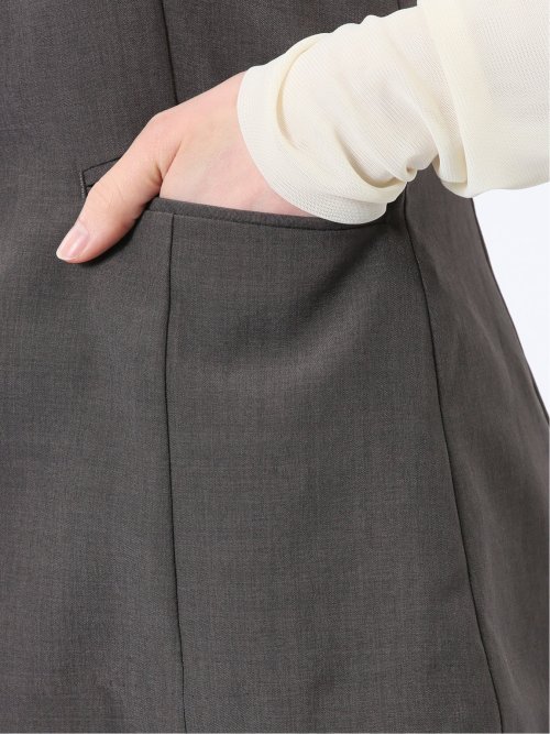 杢調 ビスチェ こげ茶(セットアップ可能)