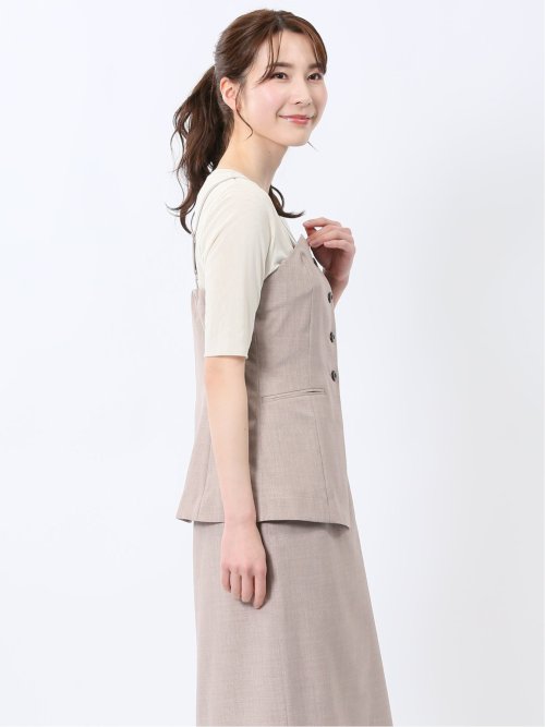 杢調 ビスチェ ベージュ(セットアップ可能)