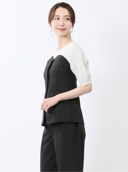 杢調 ビスチェ 黒(セットアップ可能)