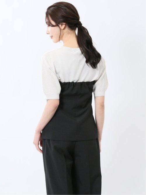 杢調 ビスチェ 黒(セットアップ可能)