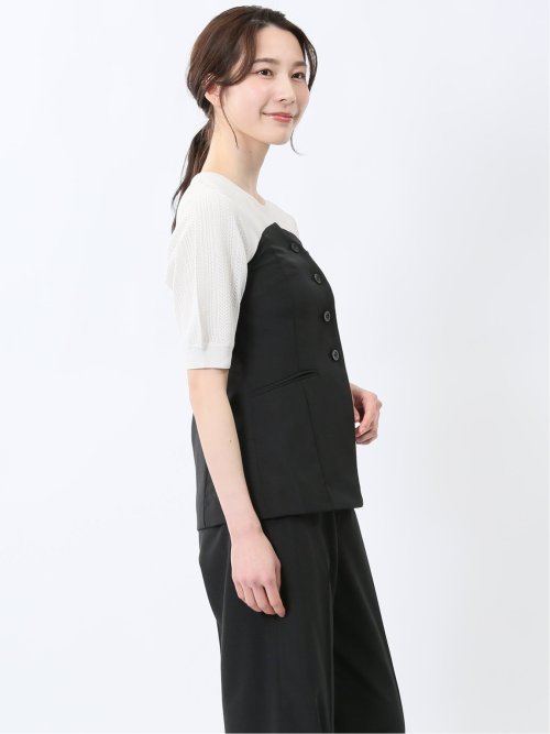 杢調 ビスチェ 黒(セットアップ可能)