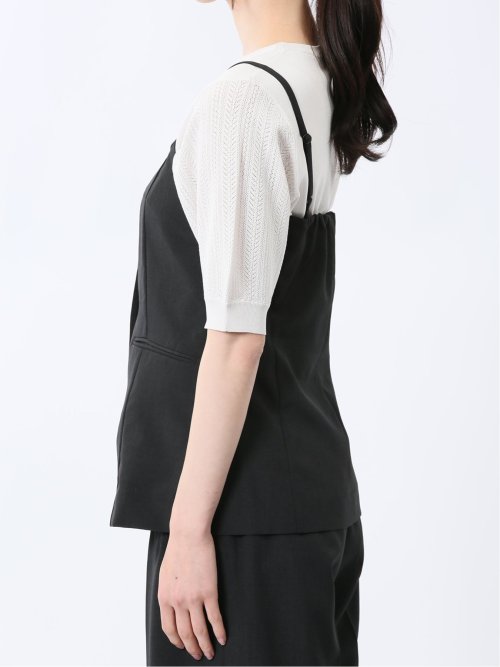 杢調 ビスチェ 黒(セットアップ可能)