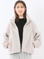 スタンドカラー ショートブルゾン