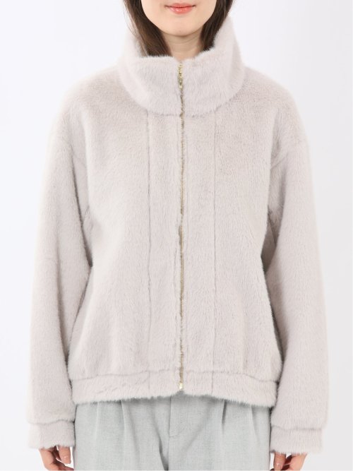 スタンドカラー ショートブルゾン