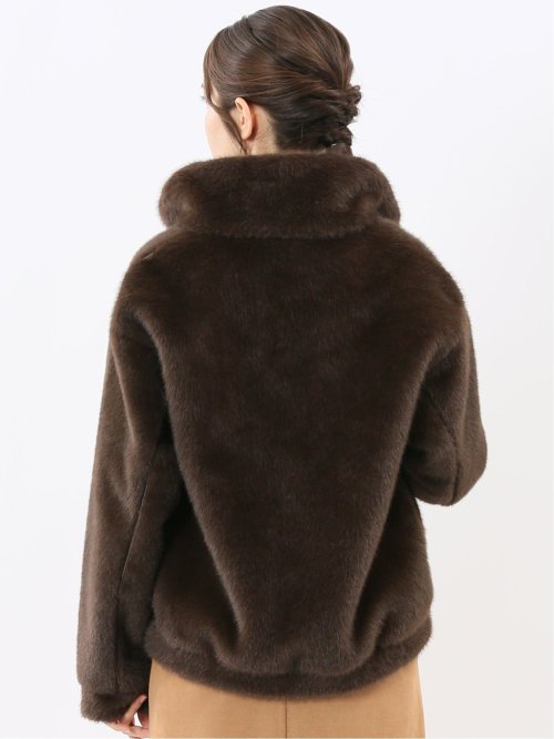 スタンドカラー ショートブルゾン