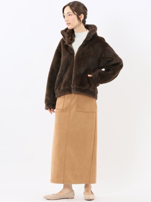 スタンドカラー ショートブルゾン