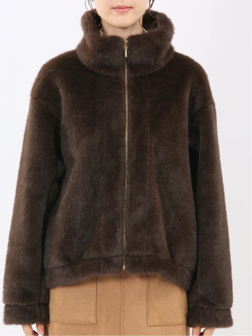 スタンドカラー ショートブルゾン