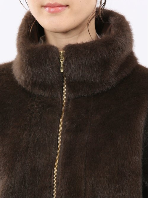 スタンドカラー ショートブルゾン