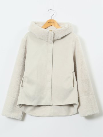 リバーシブル フーデッド ショートブルゾン