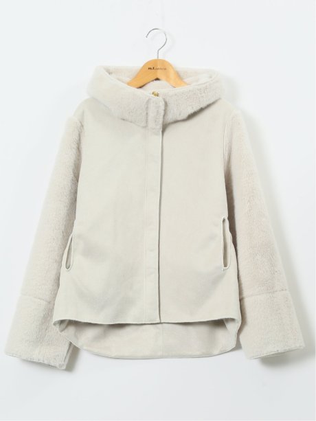 リバーシブル フーデッド ショートブルゾン