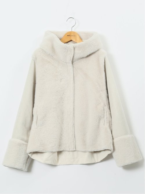 リバーシブル フーデッド ショートブルゾン