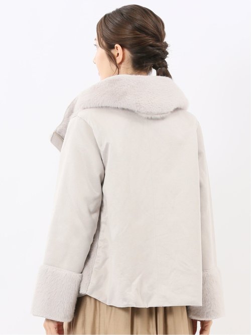 リバーシブル フーデッド ショートブルゾン