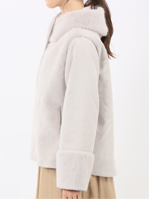 リバーシブル フーデッド ショートブルゾン