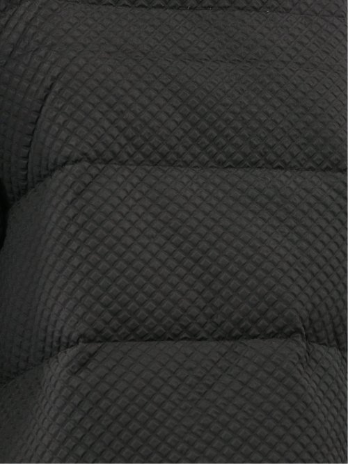 衿ニット エンボス ショートダウン