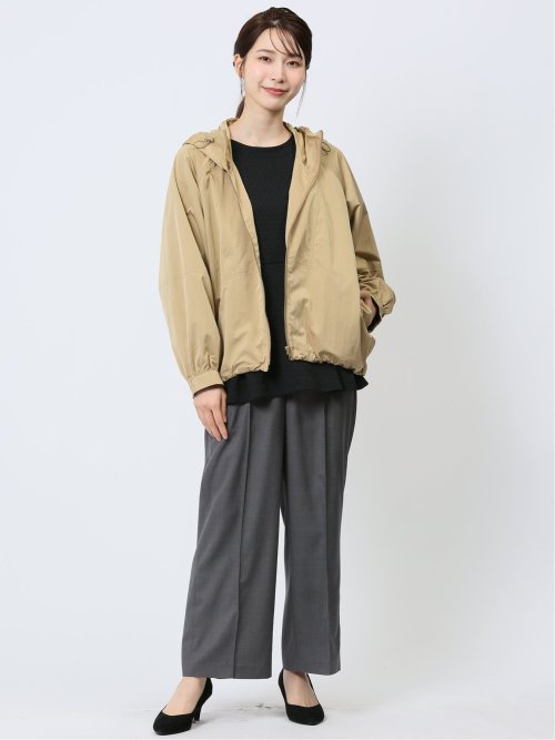 コウト/qout ハイデンクロス フーデッドブルゾン(M 34キャメル