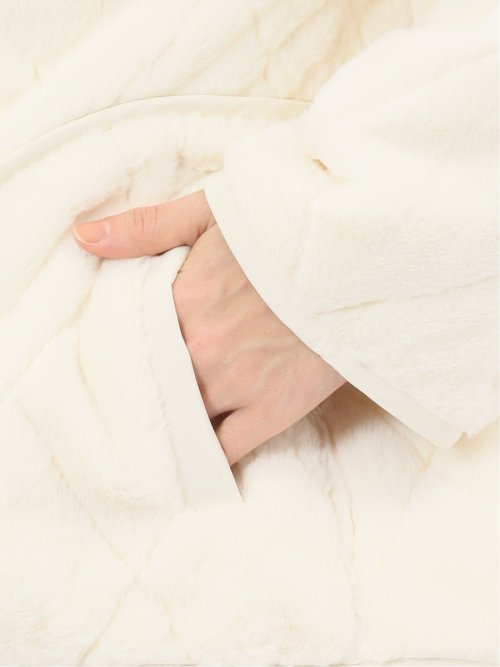 ファー×キルト リバーシブル ショート中綿ブルゾン