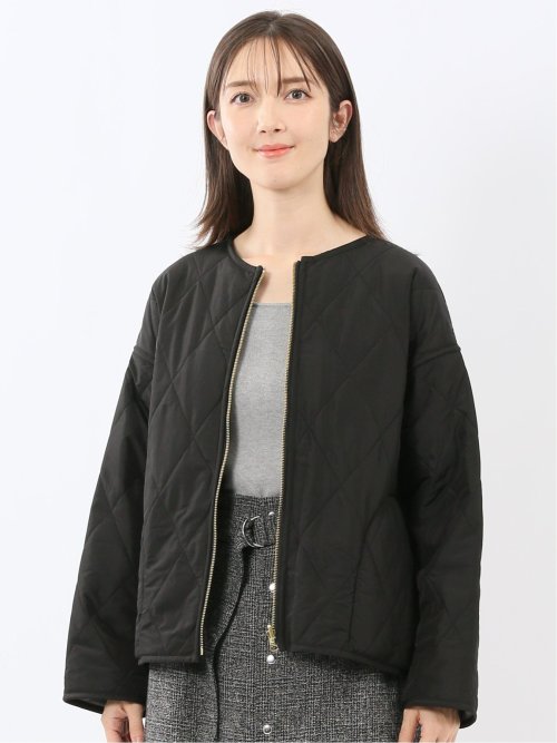 ファー×キルト リバーシブル ショート中綿ブルゾン