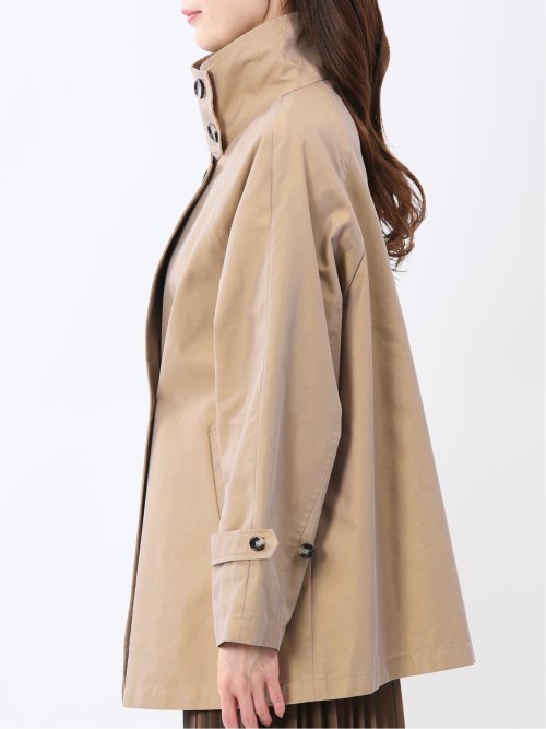 スタンドカラー ダブルトレンチコート