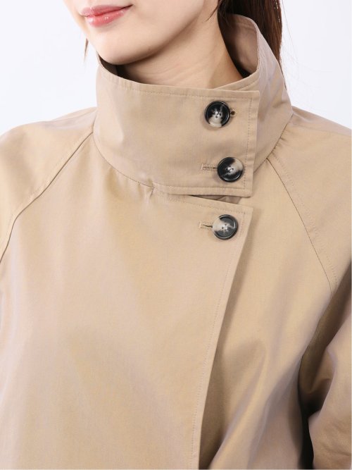 スタンドカラー ダブルトレンチコート