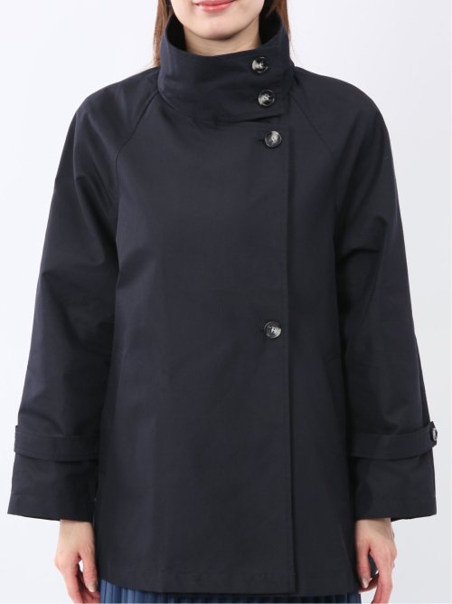 スタンドカラー ダブルトレンチコート