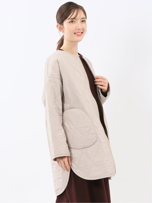 ファー×キルト リバーシブル ハーフ中綿ブルゾン