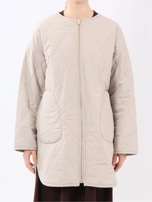 ファー×キルト リバーシブル ハーフ中綿ブルゾン