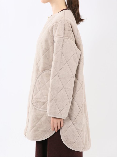 ファー×キルト リバーシブル ハーフ中綿ブルゾン