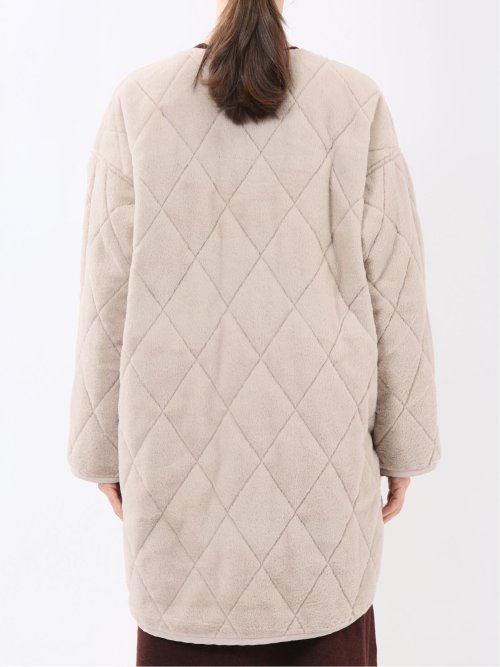 ファー×キルト リバーシブル ハーフ中綿ブルゾン