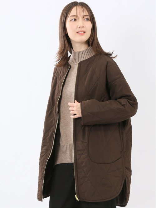 ファー×キルト リバーシブル ハーフ中綿ブルゾン