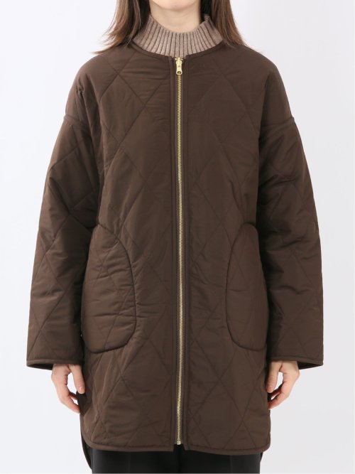 ファー×キルト リバーシブル ハーフ中綿ブルゾン