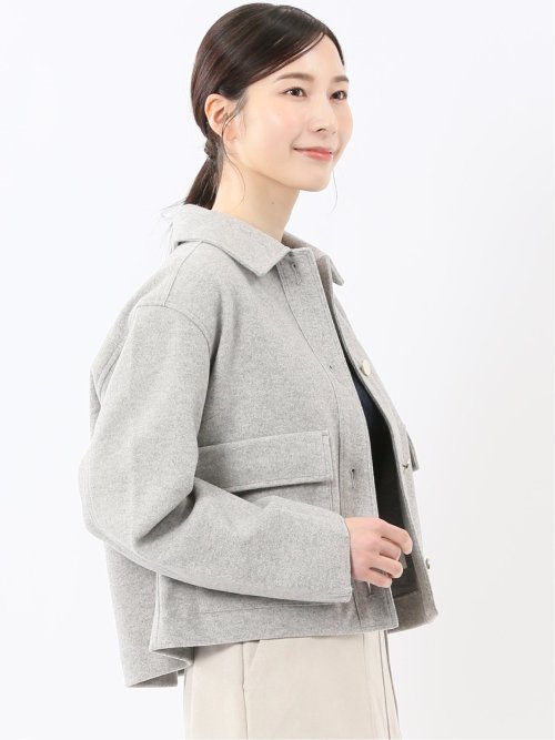 起毛 ショートブルゾン