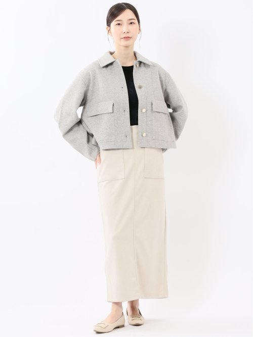 起毛 ショートブルゾン