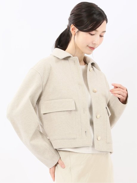 起毛 ショートブルゾン